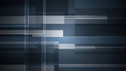 Modern dark blue and gray geometric abstract background with glowing lines