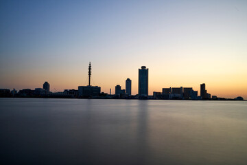 夕方の天保山の風景