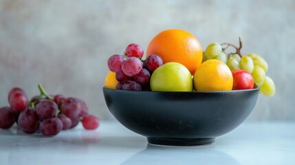 Colorful fresh fruit in bowl healthy food still life © Eko