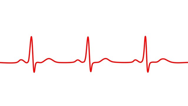 heart beat cardiogram on ecg illustration