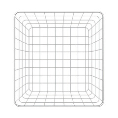 PNG Minimalist wireframe square basket