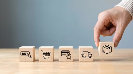 ecommerce, online shopping, delivery process