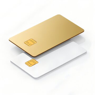 credit card isolated on white