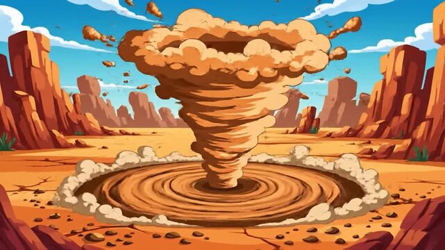 Desert Tornado Formation