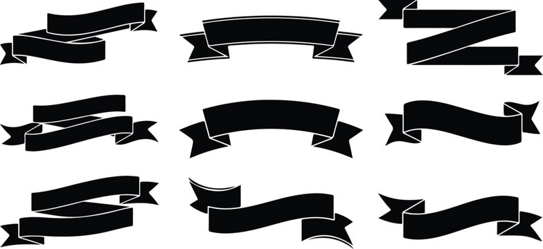 A of ribon Icon vector on a white background