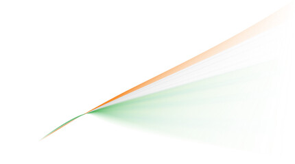 Abstract Minimalist Indian Tricolor Streaks on Grey Background