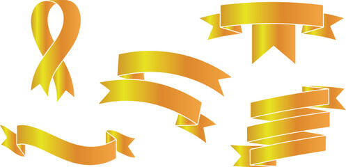 A of ribon Icon vector on a white background