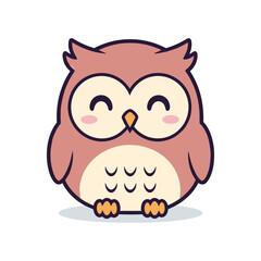 Adorable Cartoon Owl Illustration