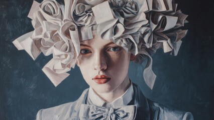 Silent Mind &ndash; Surreal Oil Painting Portrait of a Woman