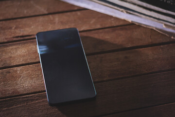 Silent phone showing loneliness and lack of communication.