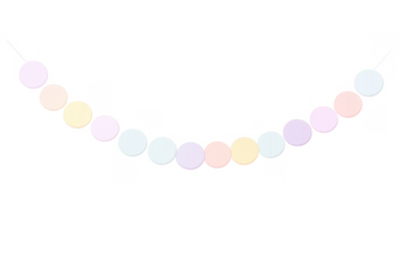 Pastel candy necklace sweets stringing together