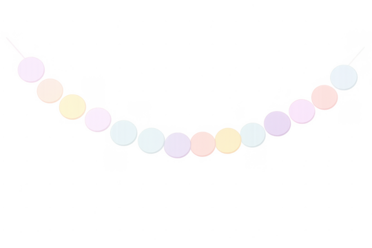 Pastel candy necklace sweets stringing together - Powered by Adobe