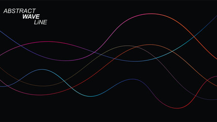 Technology abstract lines on white background. Undulate Grey Wave Swirl, frequency sound wave, twisted curve lines with blend effect