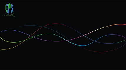 Technology abstract lines on white background. Undulate Grey Wave Swirl, frequency sound wave, twisted curve lines with blend effect