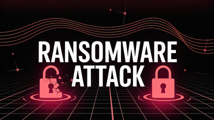 Ransomware Attack: Visual representation of a digital attack on data security, depicting the critical importance of cybersecurity measures.