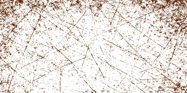 A rough aged grunge surface features a vintage rusty metal texture with a brown weathered paint pattern on an old antique material background