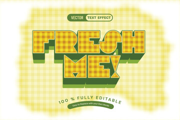 Green Yellow Fresh Text Effect