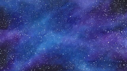 Fototapeta premium Vibrant watercolor galaxy art evokes cosmic wonder expansive blue purple space design concept