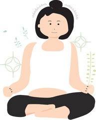 清潔なヨガトレーナー