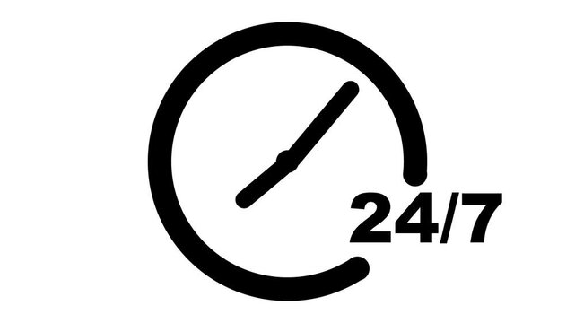 illustration of 24/7 clock services