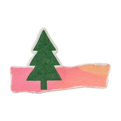 PNG Colorful abstract tree design.