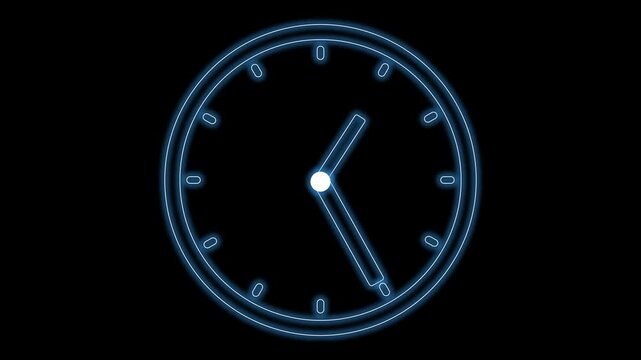 illustration of a clock spinning