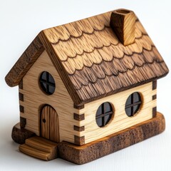 a single isolated wooden house