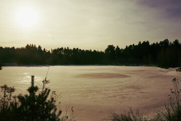 zalew,zima  © Marcin Łazarczyk