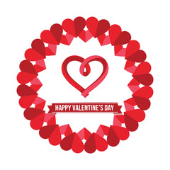 Valentine's Day Heart Holiday Background stock illustration