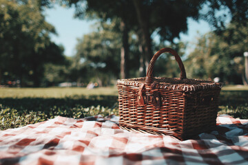 picnic basket in the park