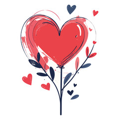 Valentine's Day Heart Holiday Background stock illustration