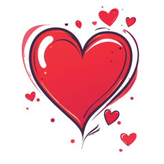 Valentine's Day Heart Holiday Background stock illustration