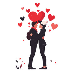 Valentine's Day Heart Holiday Background stock illustration