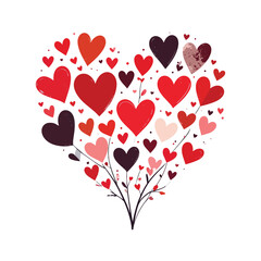 Valentine's Day Heart Holiday Background stock illustration