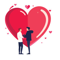 Valentine's Day Heart Holiday Background stock illustration