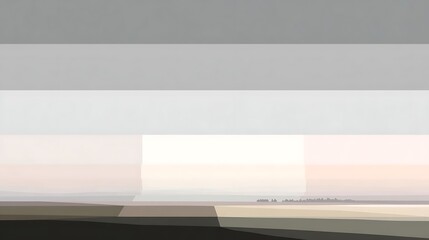 Minimal Abstract Landscape Layers Soft Neutral Horizon Background