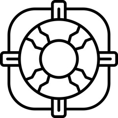 Obraz premium Lifebuoy Icon
