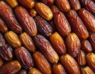 Natural Dried Dates Texture Background for Food Design