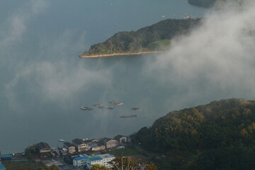海霧に包まれる光景