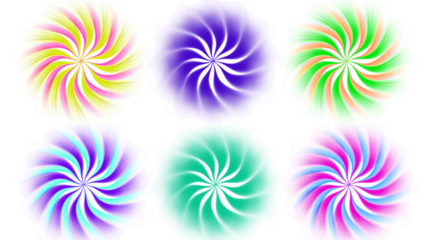 Vibrant Yellow and Pink Radial Swirl with Luminous Center