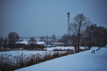 maszt gsm,zima  © Marcin Łazarczyk