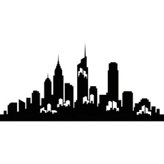 Fototapeta premium Modern city skyline with tall buildings and skyscrapers