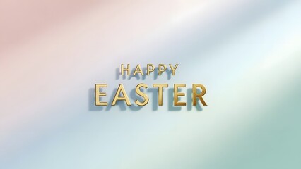 Happy easter greeting with colorful text