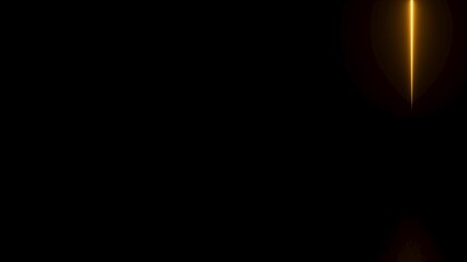 Seamless looping 3D animation of glowing golden particles and neon light trails. A futuristic visualization of big data flow and information streaming through high-speed optical fiber. - Powered by Adobe