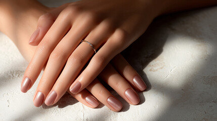 Fototapeta premium Modern lifestyle nail beauty image for fashion and cosmetic branding. 