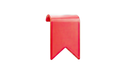 Red Bookmark Icon