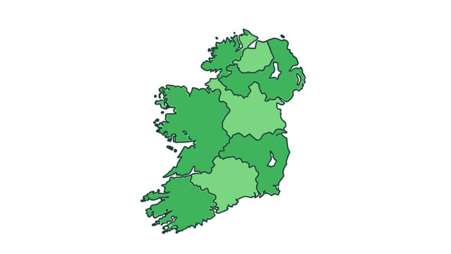 map of ireland regions