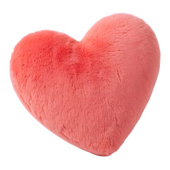 Soft puffy 3D heart  plush like texture