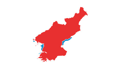 Fototapeta premium North Korea map