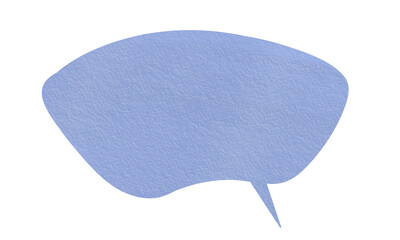 Hand Drawn Watercolor Speech Bubble PNG Clipart